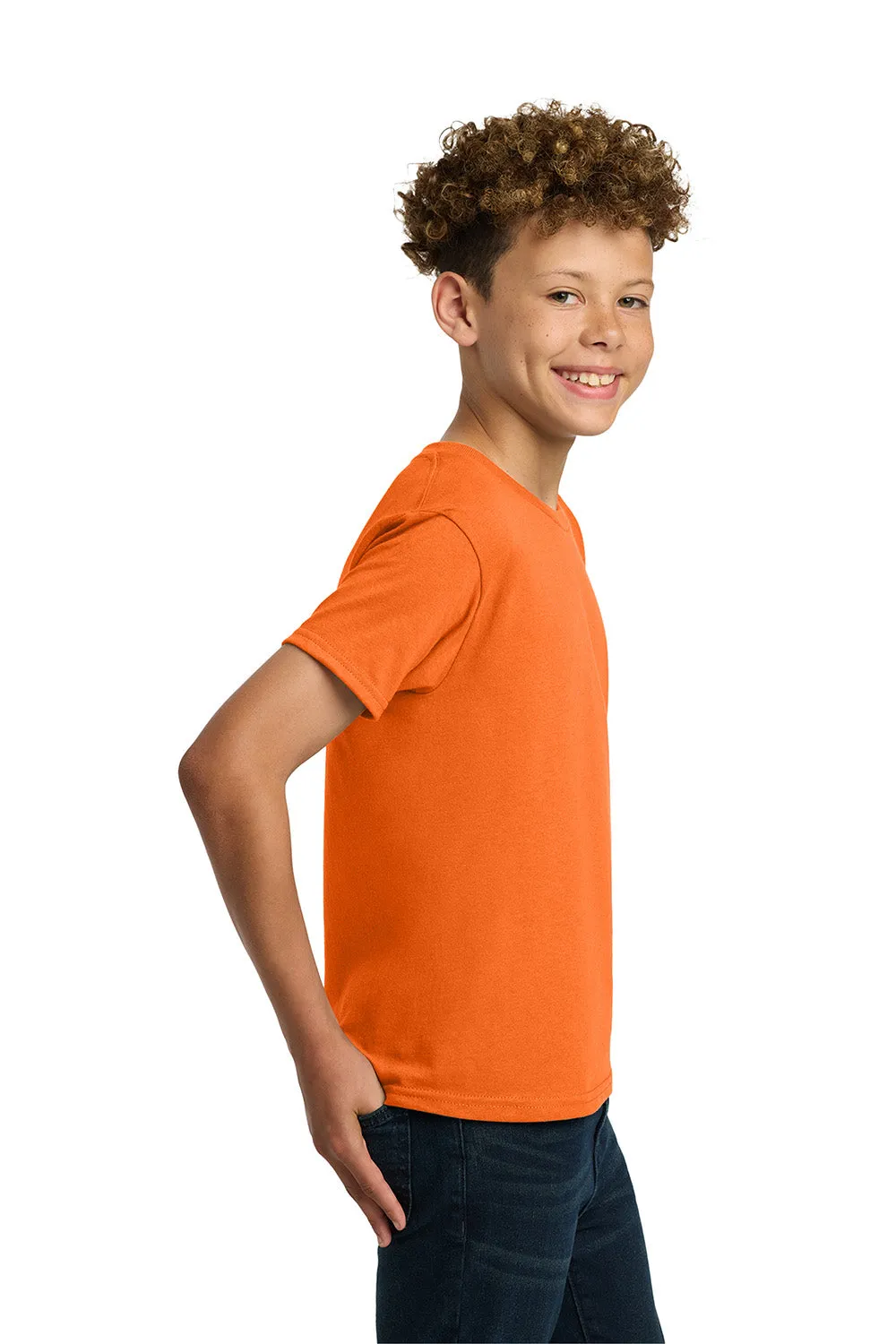 Gildan Youth Short Sleeve Crewneck T-Shirt - Safety Orange