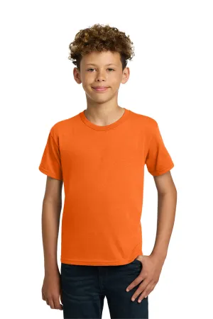 Gildan Youth Short Sleeve Crewneck T-Shirt - Safety Orange