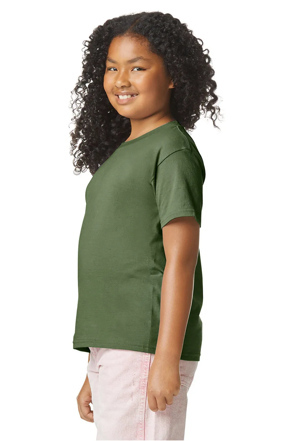 Gildan Youth Softstyle CVC Short Sleeve Crewneck T-Shirt - Cactus Green
