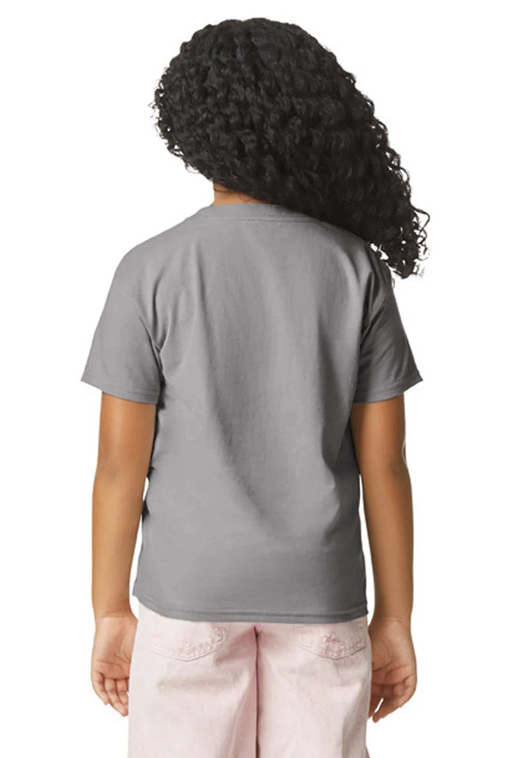 Gildan Youth Softstyle CVC Short Sleeve Crewneck T-Shirt - Cement Grey