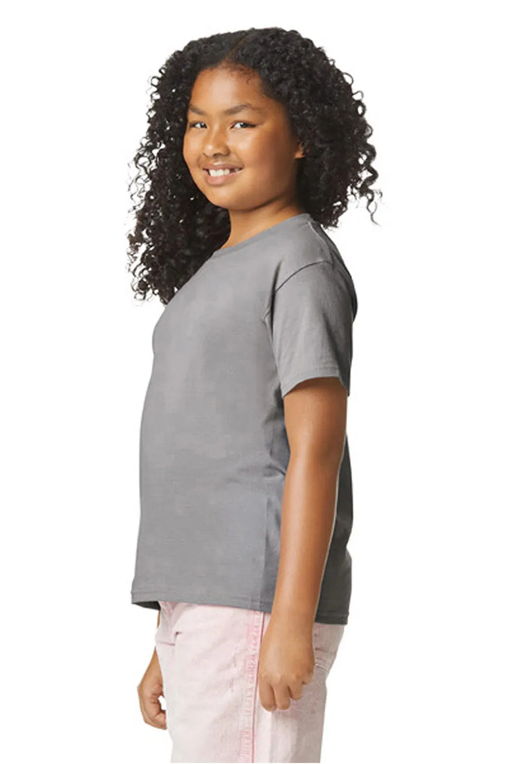 Gildan Youth Softstyle CVC Short Sleeve Crewneck T-Shirt - Cement Grey