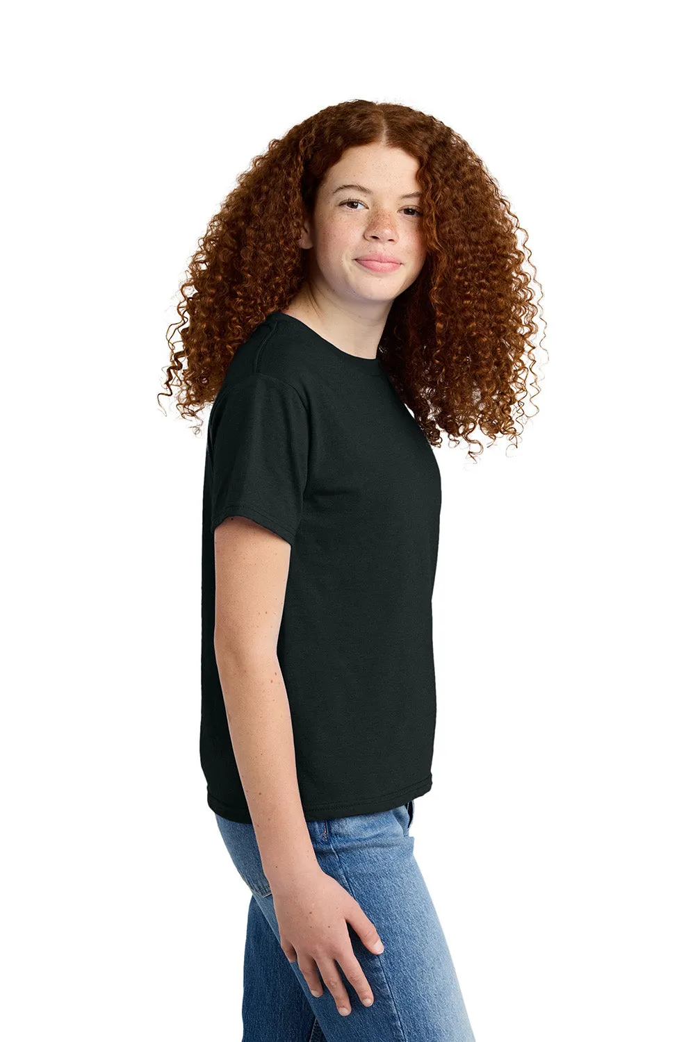Gildan Youth Softstyle CVC Short Sleeve Crewneck T-Shirt - Pitch Black
