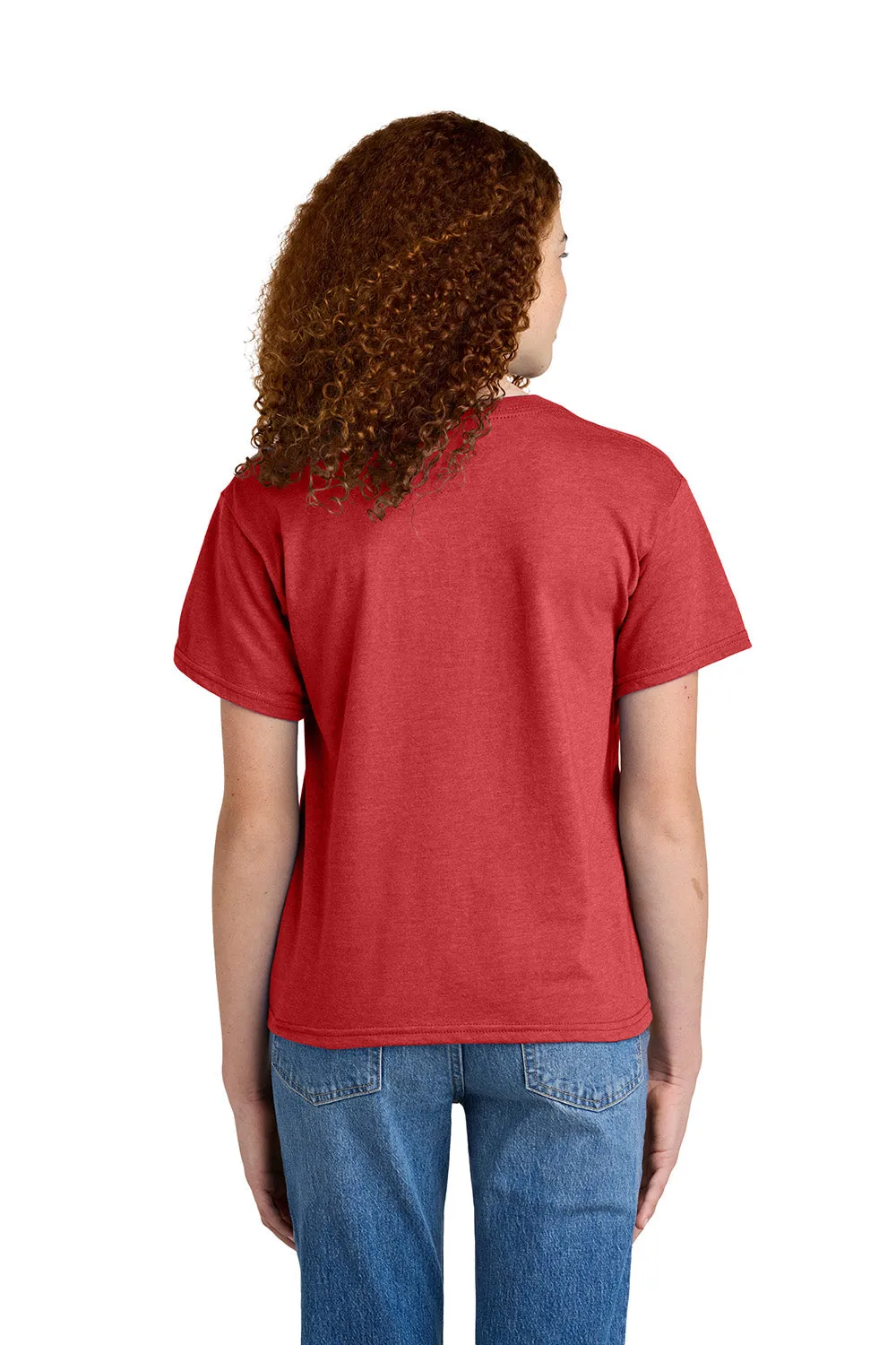 Gildan Youth Softstyle CVC Short Sleeve Crewneck T-Shirt - Red Mist