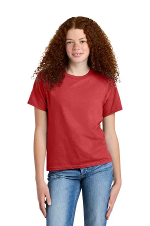 Gildan Youth Softstyle CVC Short Sleeve Crewneck T-Shirt - Red Mist