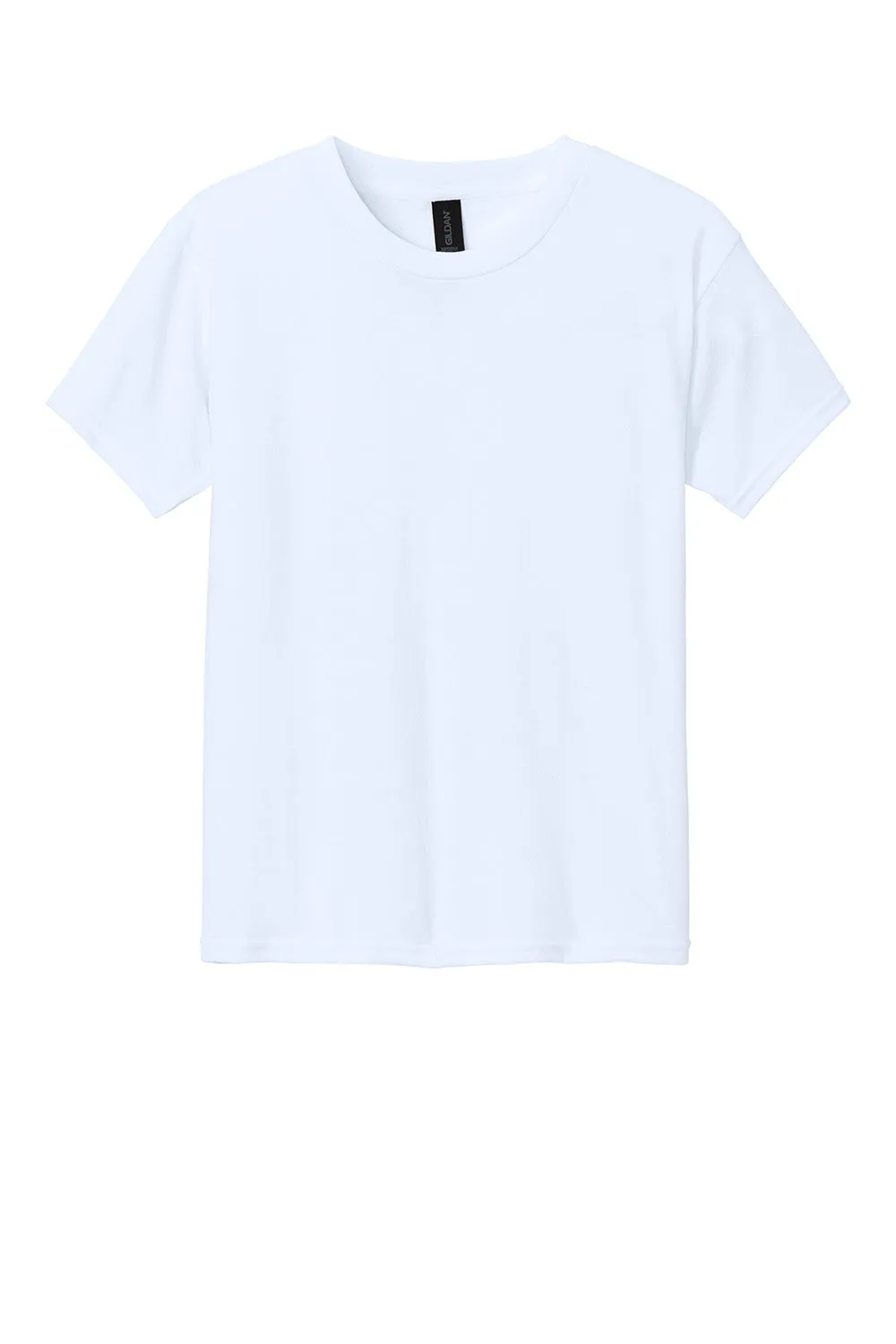 Gildan Youth Softstyle CVC Short Sleeve Crewneck T-Shirt - White