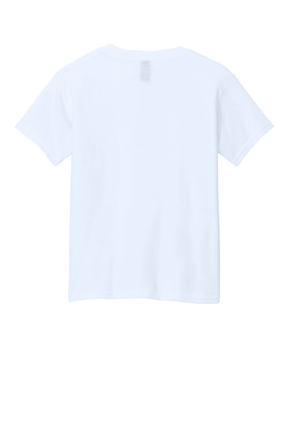 Gildan Youth Softstyle CVC Short Sleeve Crewneck T-Shirt - White