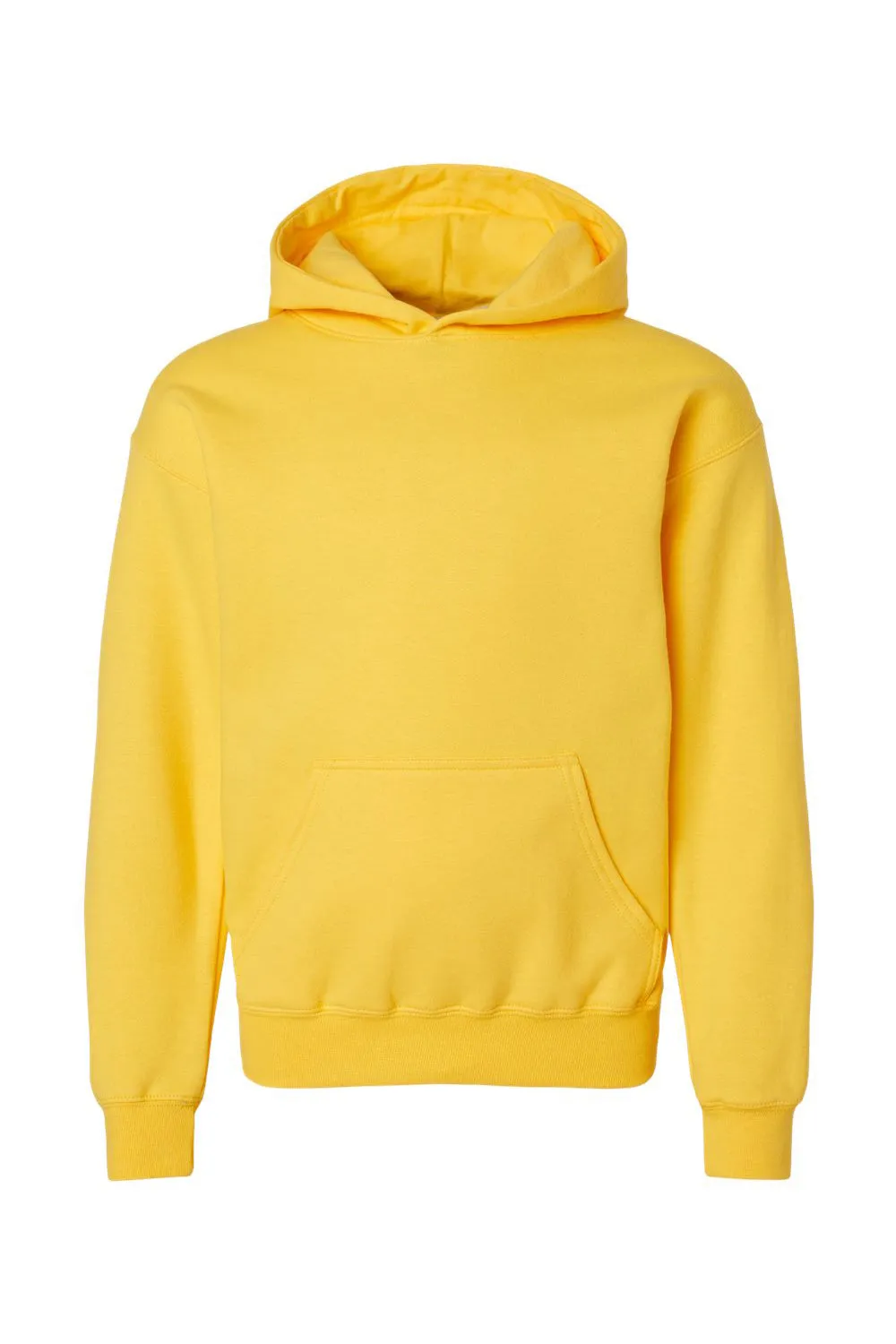Gildan Youth Softstyle Hooded Sweatshirt Hoodie w/ Pouch Pocket - Daisy Yellow