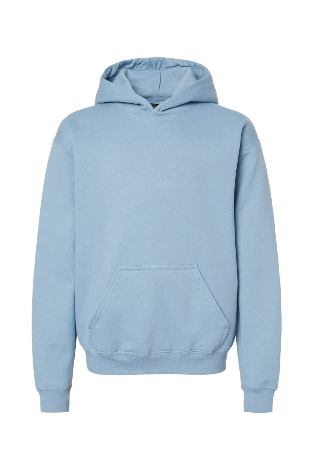 Gildan Youth Softstyle Hooded Sweatshirt Hoodie w/ Pouch Pocket - Stone Blue