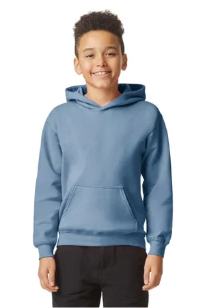 Gildan Youth Softstyle Hooded Sweatshirt Hoodie w/ Pouch Pocket - Stone Blue