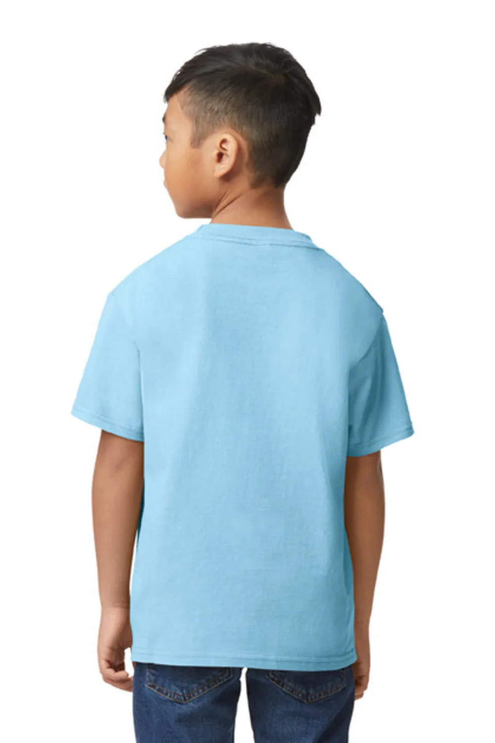 Gildan Youth Softstyle Short Sleeve Crewneck T-Shirt - Light Blue