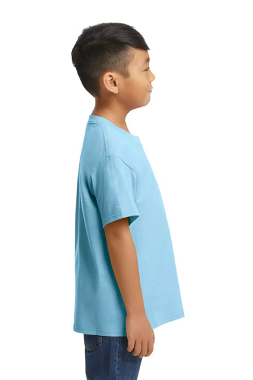 Gildan Youth Softstyle Short Sleeve Crewneck T-Shirt - Light Blue