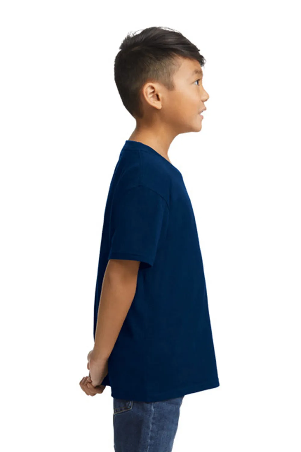 Gildan Youth Softstyle Short Sleeve Crewneck T-Shirt - Navy Blue