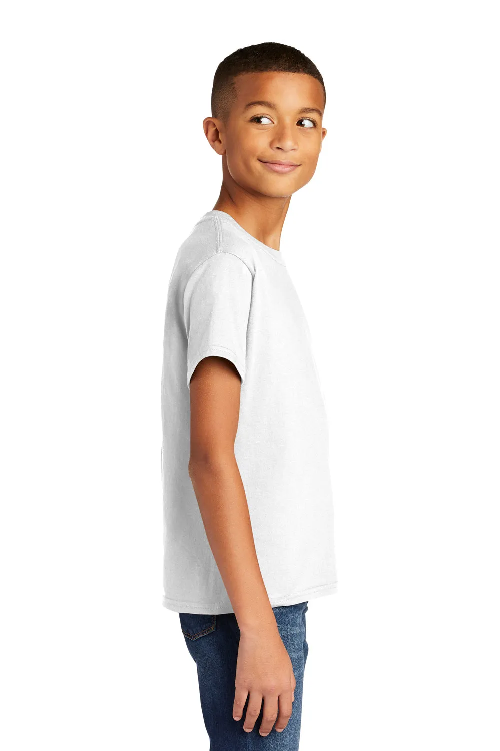Gildan Youth Softstyle Short Sleeve Crewneck T-Shirt - White