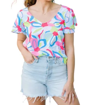 Grayson Top In Color Me Happy Pink