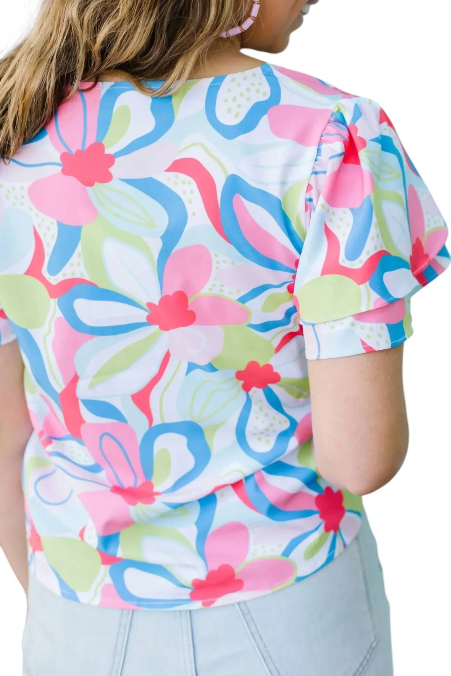 Grayson Top In Color Me Happy Pink