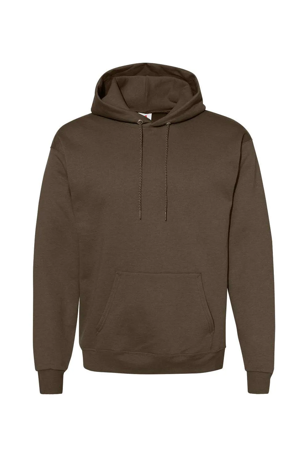 Hanes Mens EcoSmart Print Pro XP Pill Resistant Hooded Sweatshirt Hoodie w/ Pouch Pocket - Army Brown
