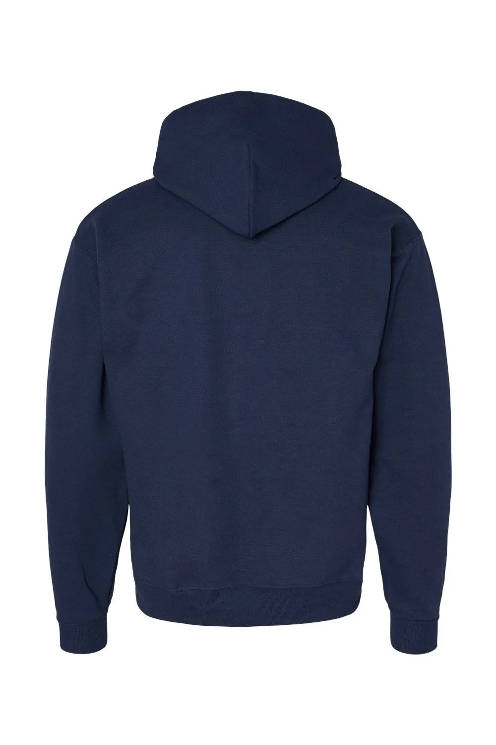 Hanes Mens EcoSmart Print Pro XP Pill Resistant Hooded Sweatshirt Hoodie w/ Pouch Pocket - Athletic Navy Blue