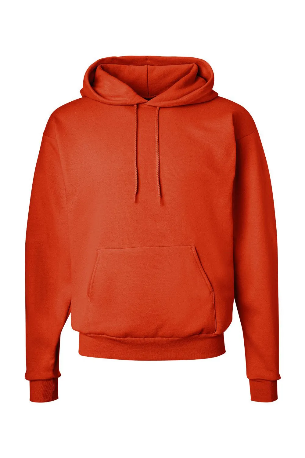 Hanes Mens EcoSmart Print Pro XP Pill Resistant Hooded Sweatshirt Hoodie w/ Pouch Pocket - Orange