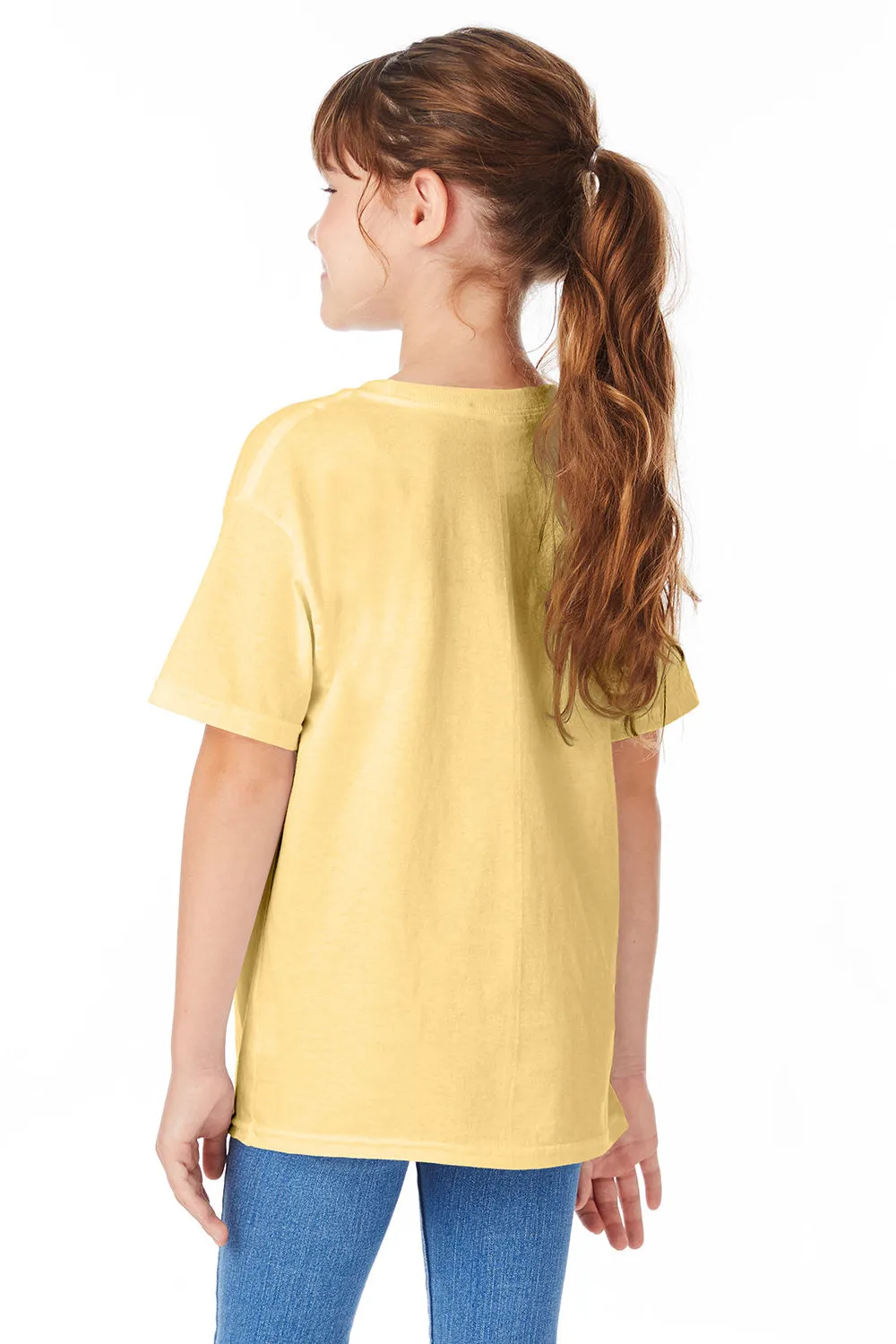 Hanes Youth ComfortSoft Short Sleeve Crewneck T-Shirt - Athletic Gold