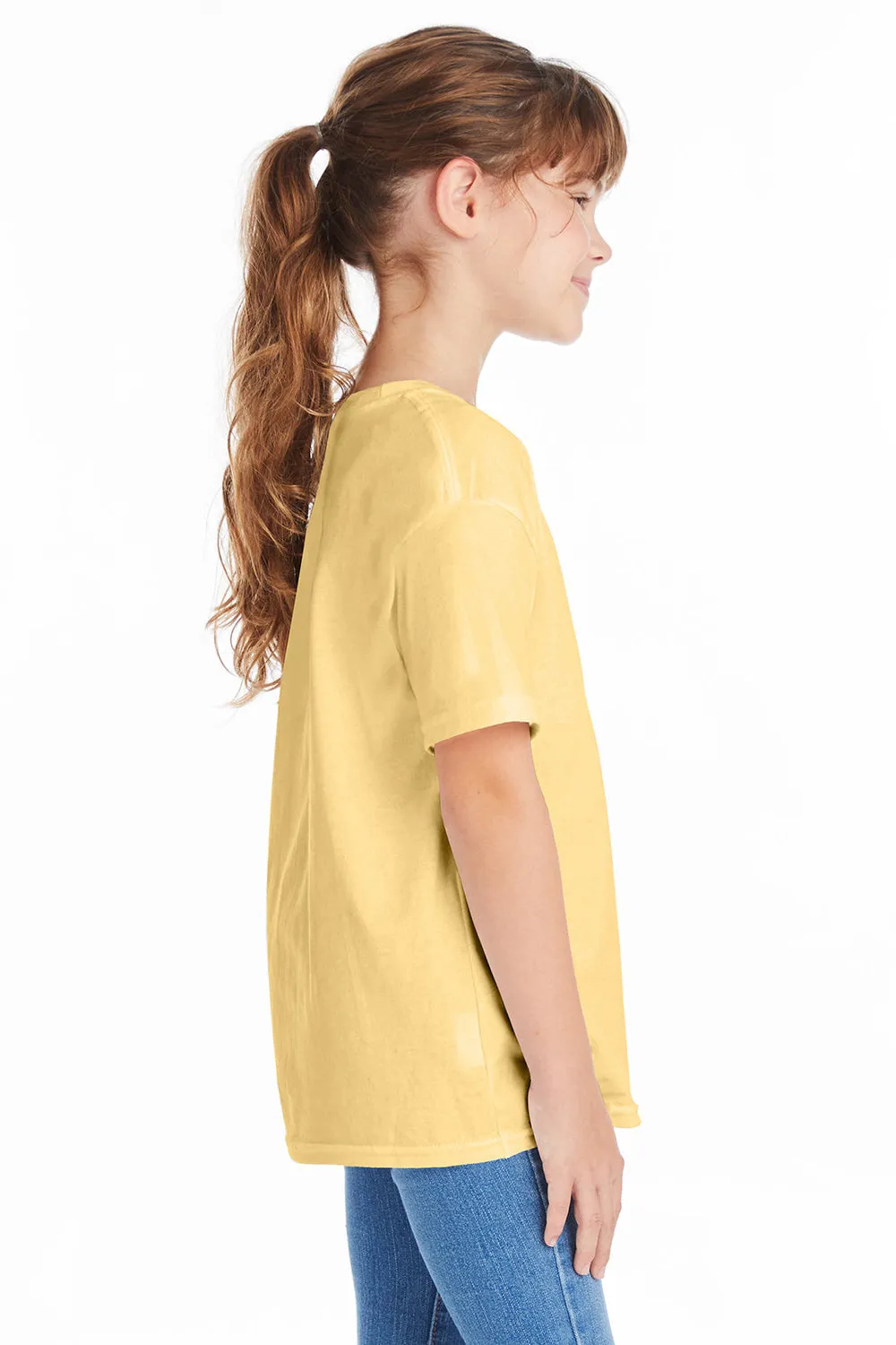 Hanes Youth ComfortSoft Short Sleeve Crewneck T-Shirt - Athletic Gold