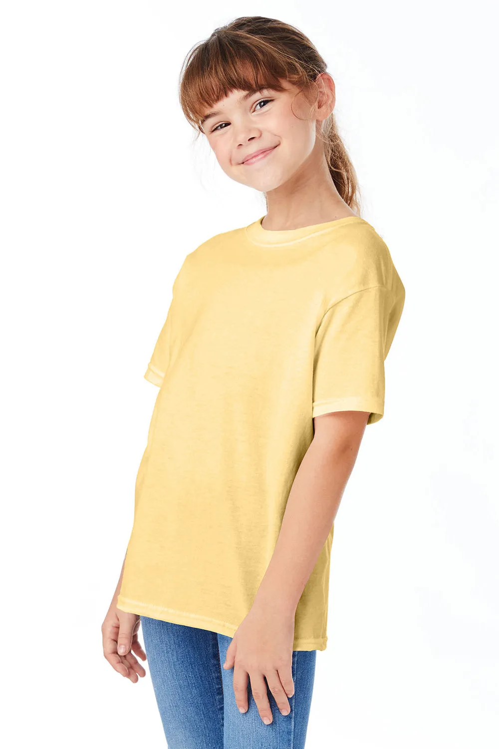 Hanes Youth ComfortSoft Short Sleeve Crewneck T-Shirt - Athletic Gold