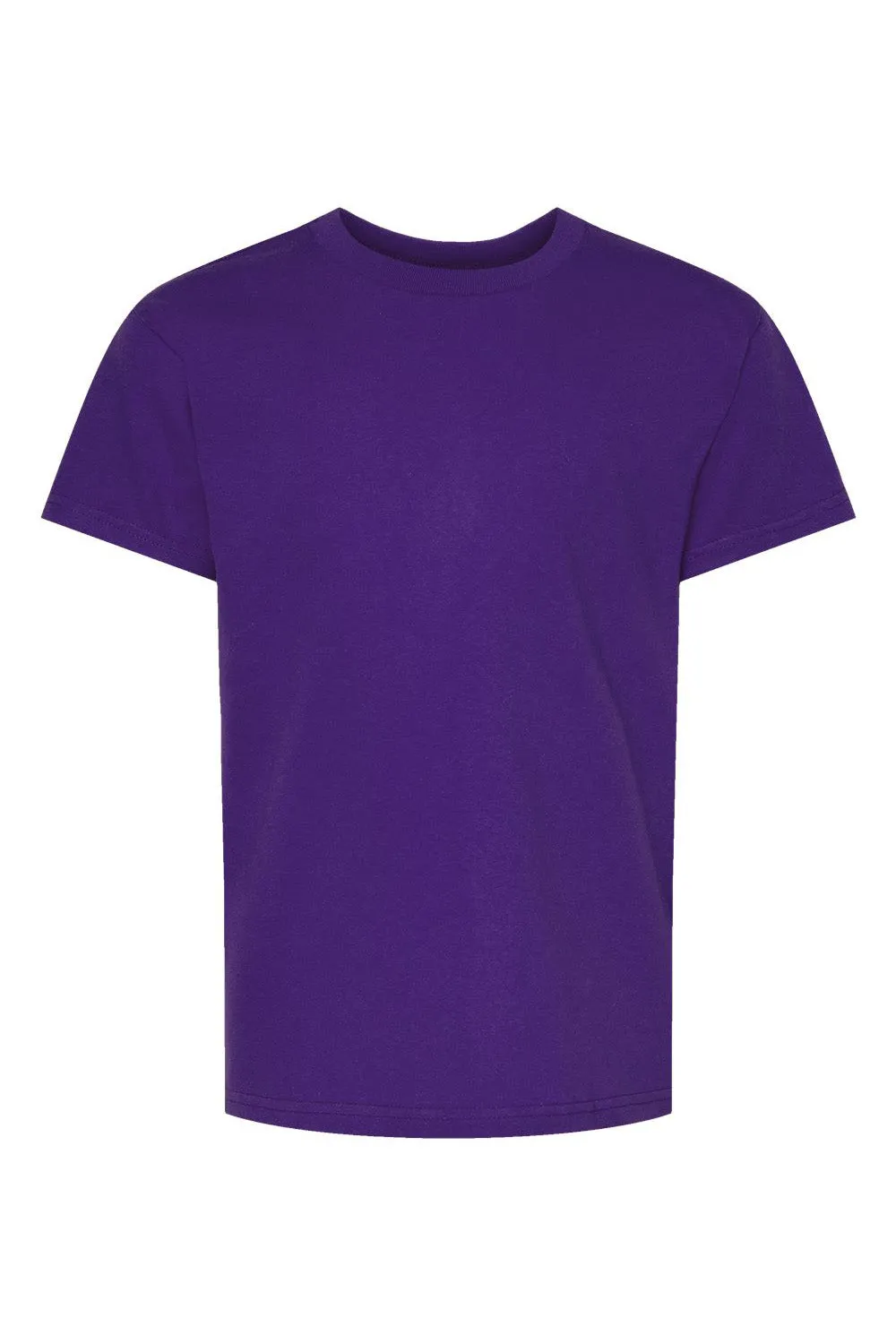 Hanes Youth ComfortSoft Short Sleeve Crewneck T-Shirt - Athletic Purple