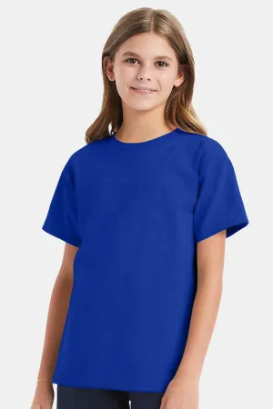 Hanes Youth ComfortSoft Short Sleeve Crewneck T-Shirt - Deep Royal Blue