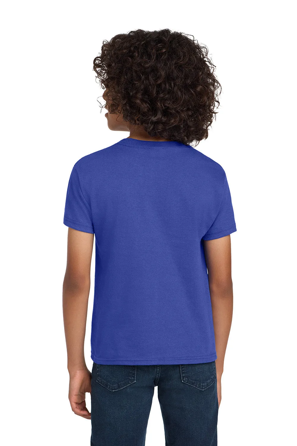 Hanes Youth ComfortSoft Short Sleeve Crewneck T-Shirt - Deep Royal Blue