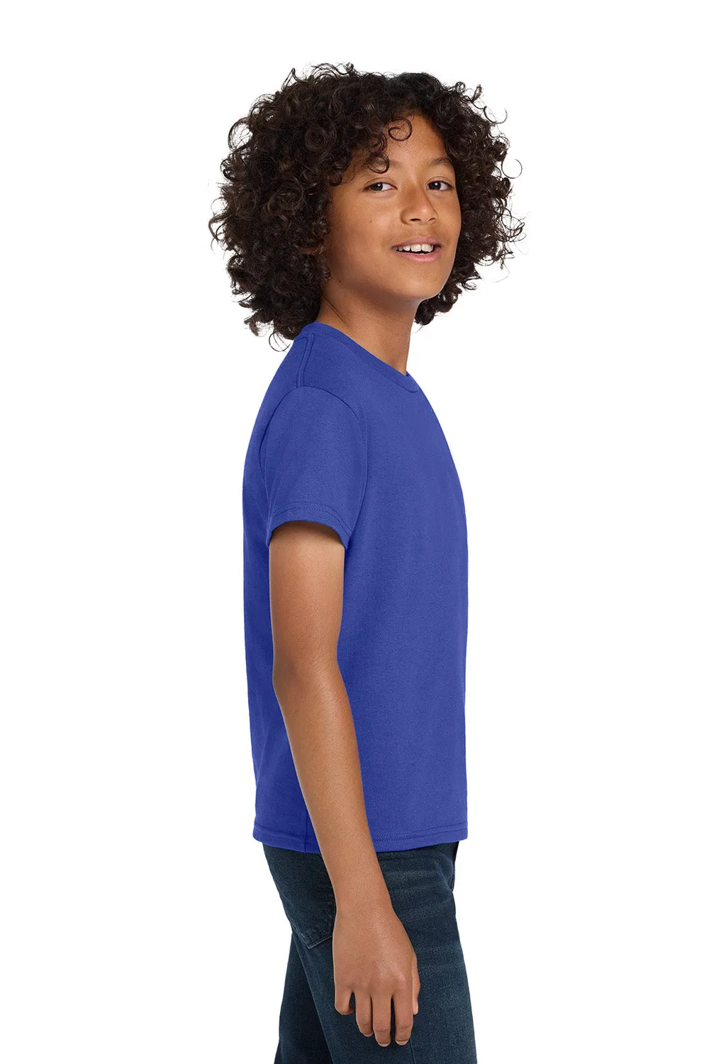 Hanes Youth ComfortSoft Short Sleeve Crewneck T-Shirt - Deep Royal Blue
