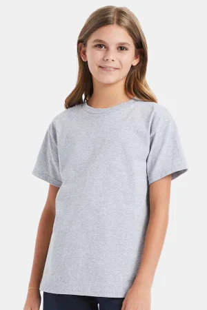 Hanes Youth ComfortSoft Short Sleeve Crewneck T-Shirt - Light Steel Grey