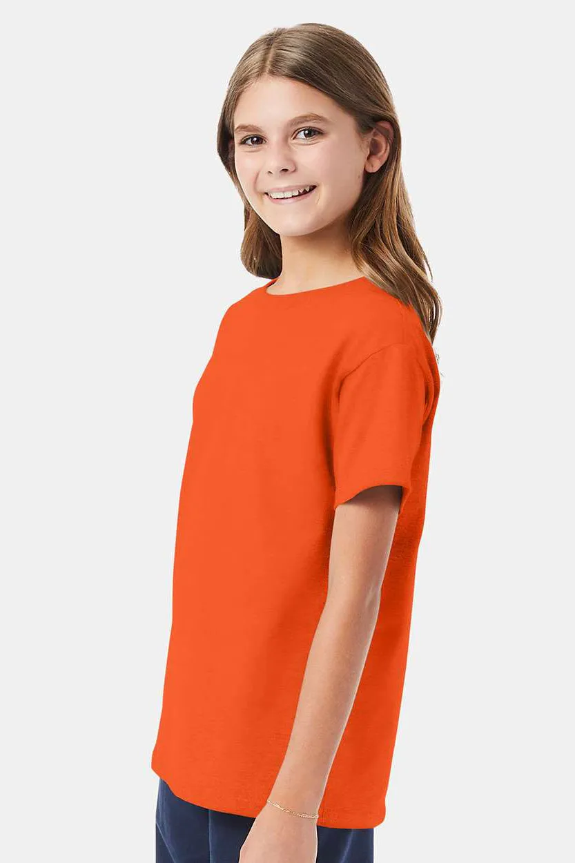Hanes Youth ComfortSoft Short Sleeve Crewneck T-Shirt - Orange