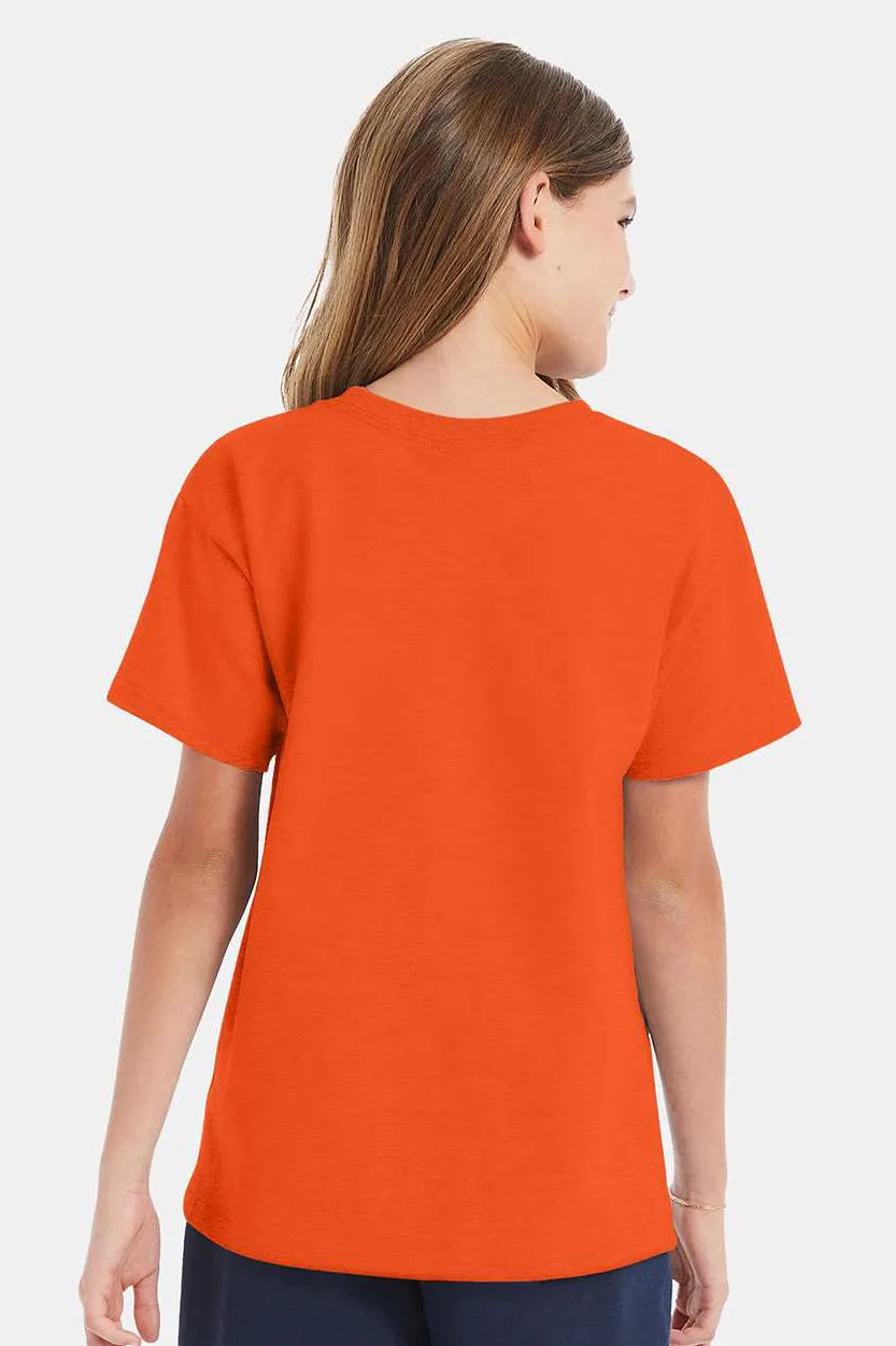 Hanes Youth ComfortSoft Short Sleeve Crewneck T-Shirt - Orange
