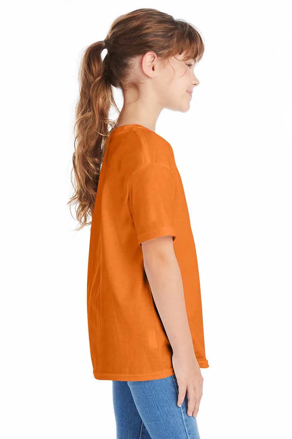 Hanes Youth ComfortSoft Short Sleeve Crewneck T-Shirt - Tennessee Orange