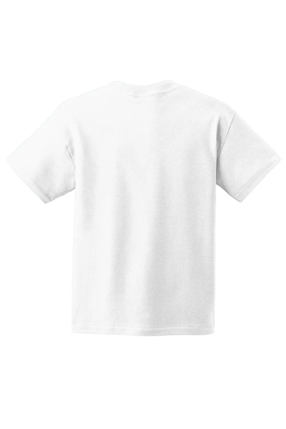 Hanes Youth ComfortSoft Short Sleeve Crewneck T-Shirt - White