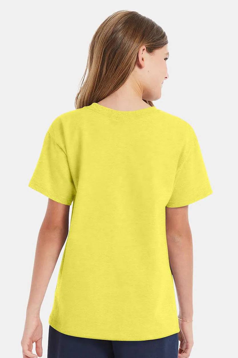 Hanes Youth ComfortSoft Short Sleeve Crewneck T-Shirt - Yellow