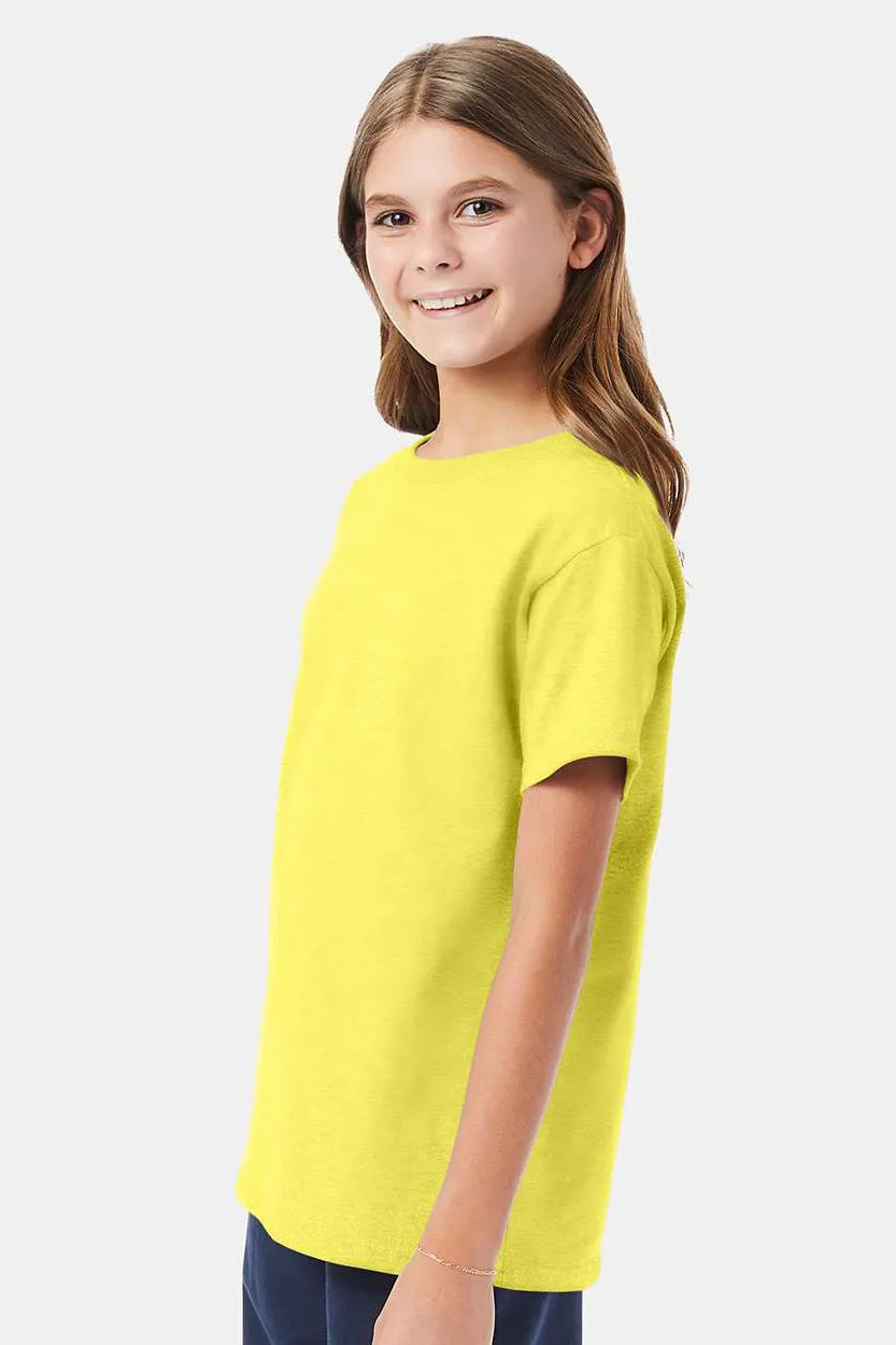 Hanes Youth ComfortSoft Short Sleeve Crewneck T-Shirt - Yellow