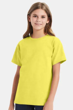 Hanes Youth ComfortSoft Short Sleeve Crewneck T-Shirt - Yellow