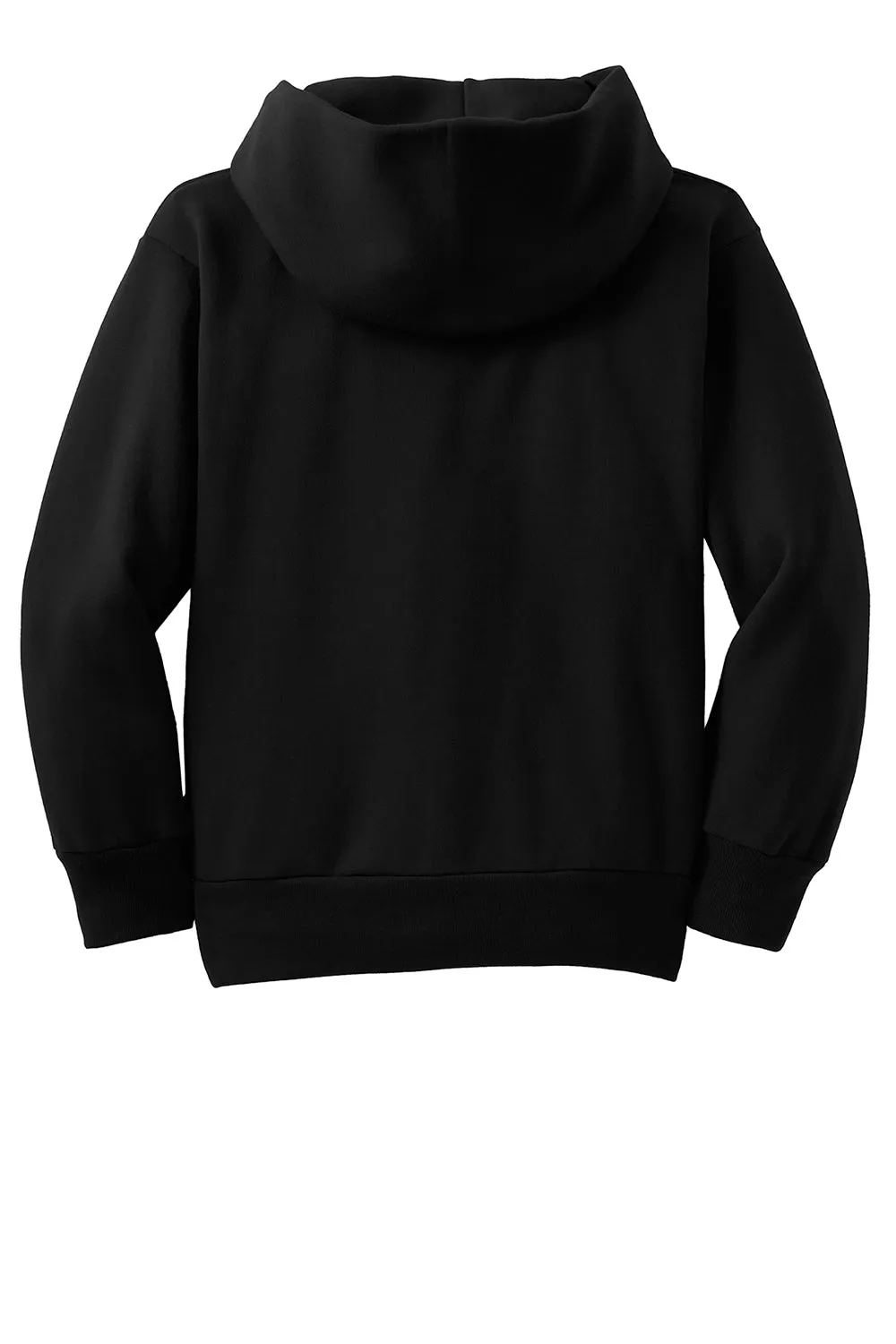 Hanes Youth EcoSmart Print Pro XP Pill Resistant Hooded Sweatshirt Hoodie w/ Pouch Pocket - Black