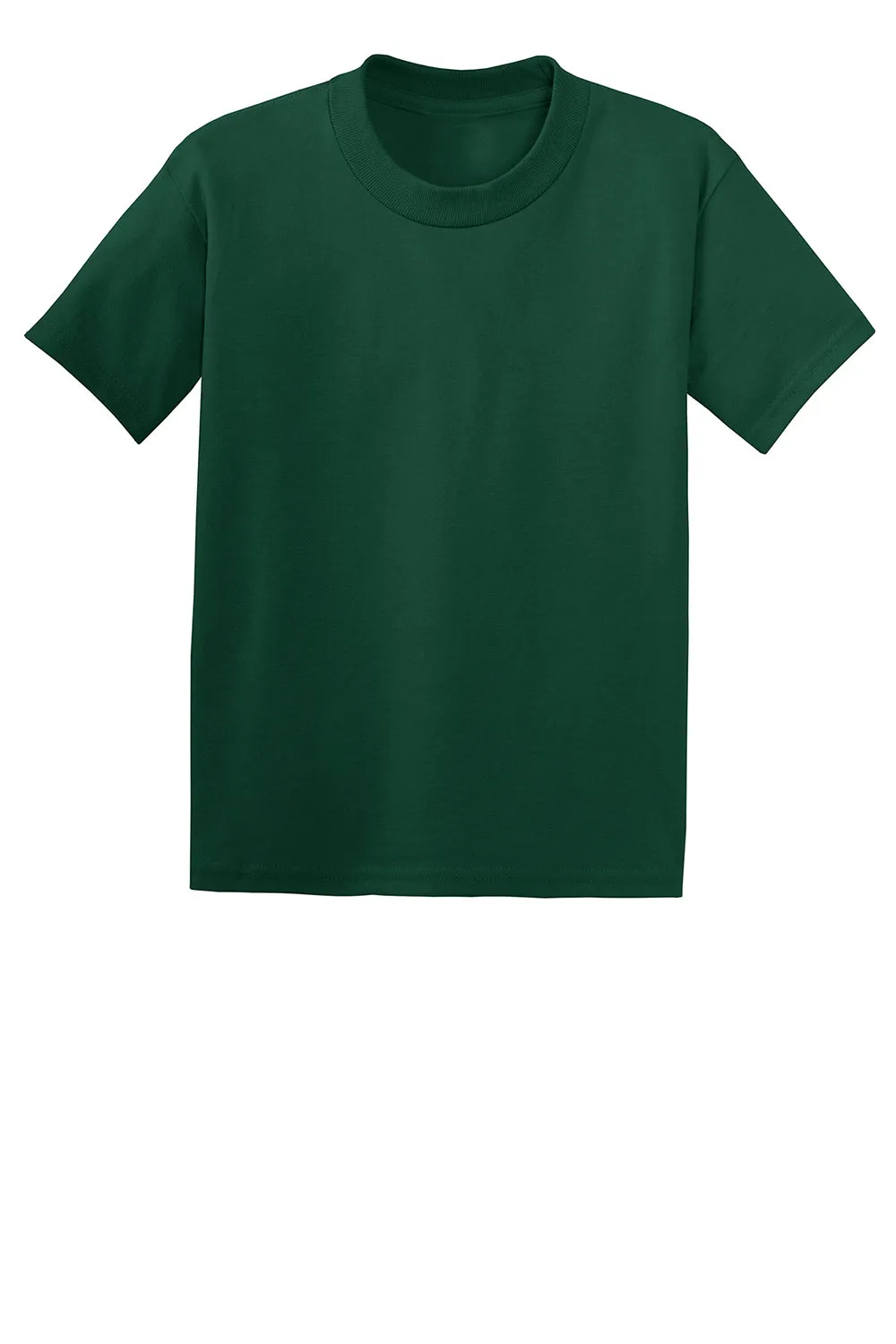 Hanes Youth EcoSmart Short Sleeve Crewneck T-Shirt - Deep Forest Green