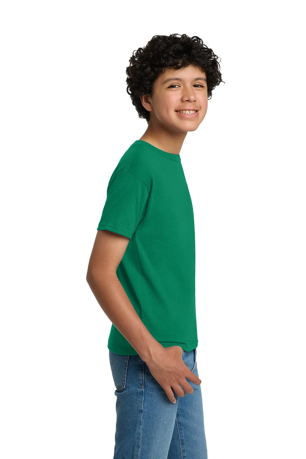 Hanes Youth EcoSmart Short Sleeve Crewneck T-Shirt - Kelly Green
