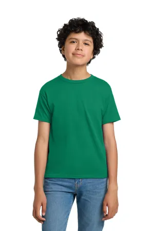 Hanes Youth EcoSmart Short Sleeve Crewneck T-Shirt - Kelly Green