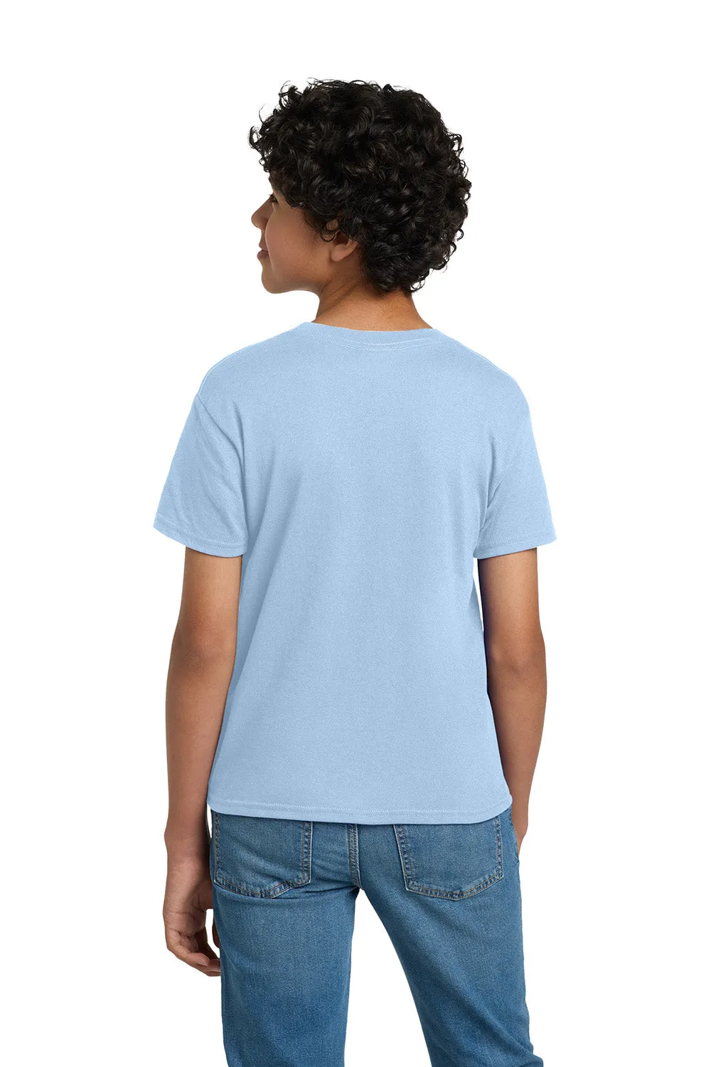 Hanes Youth EcoSmart Short Sleeve Crewneck T-Shirt - Light Blue