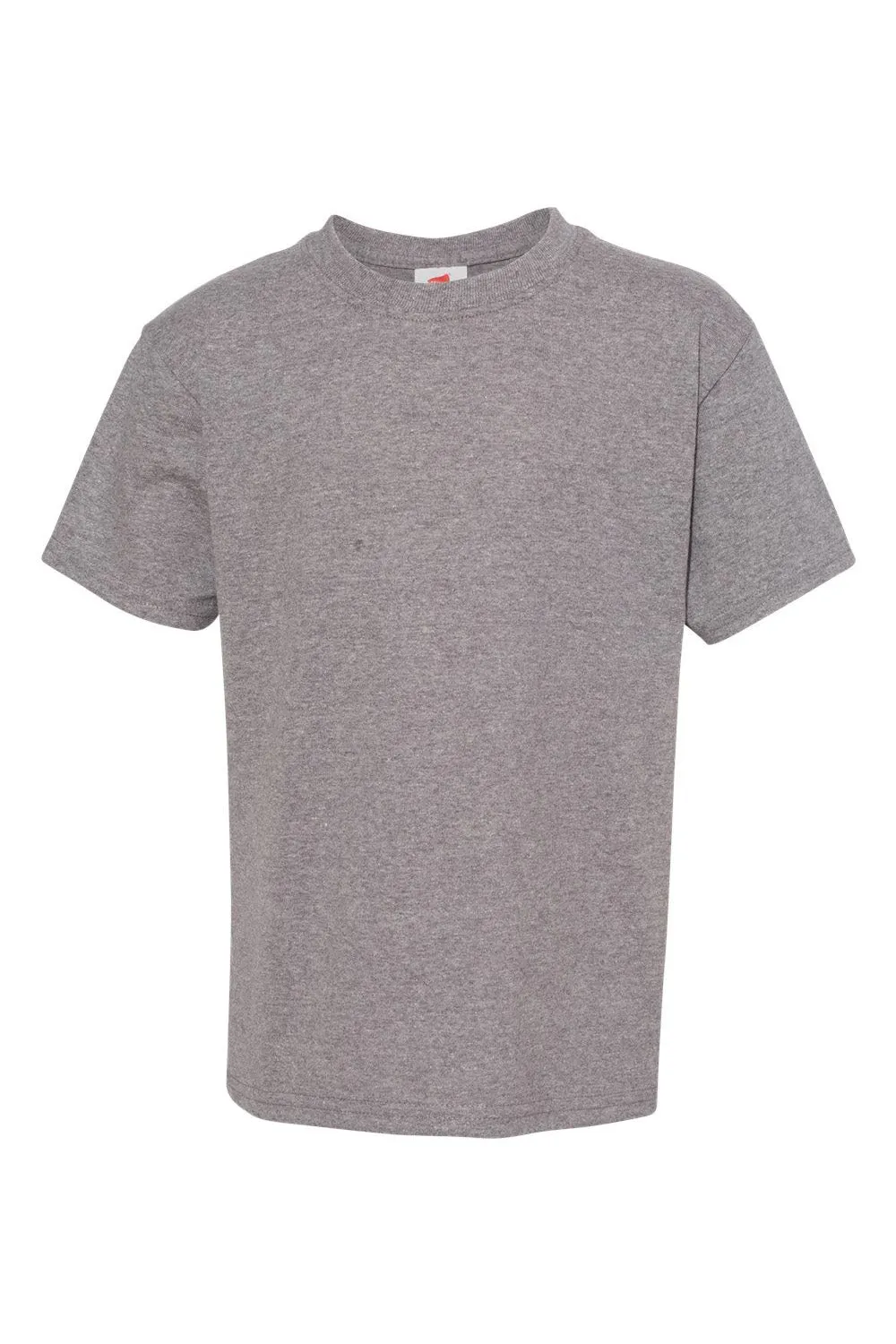 Hanes Youth EcoSmart Short Sleeve Crewneck T-Shirt - Oxford Grey
