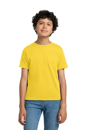 Hanes Youth EcoSmart Short Sleeve Crewneck T-Shirt - Yellow