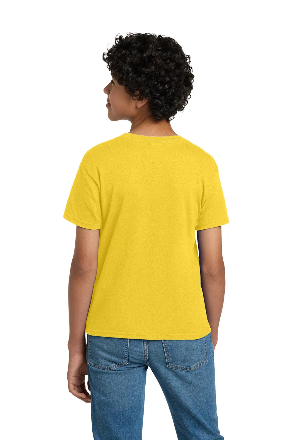 Hanes Youth EcoSmart Short Sleeve Crewneck T-Shirt - Yellow