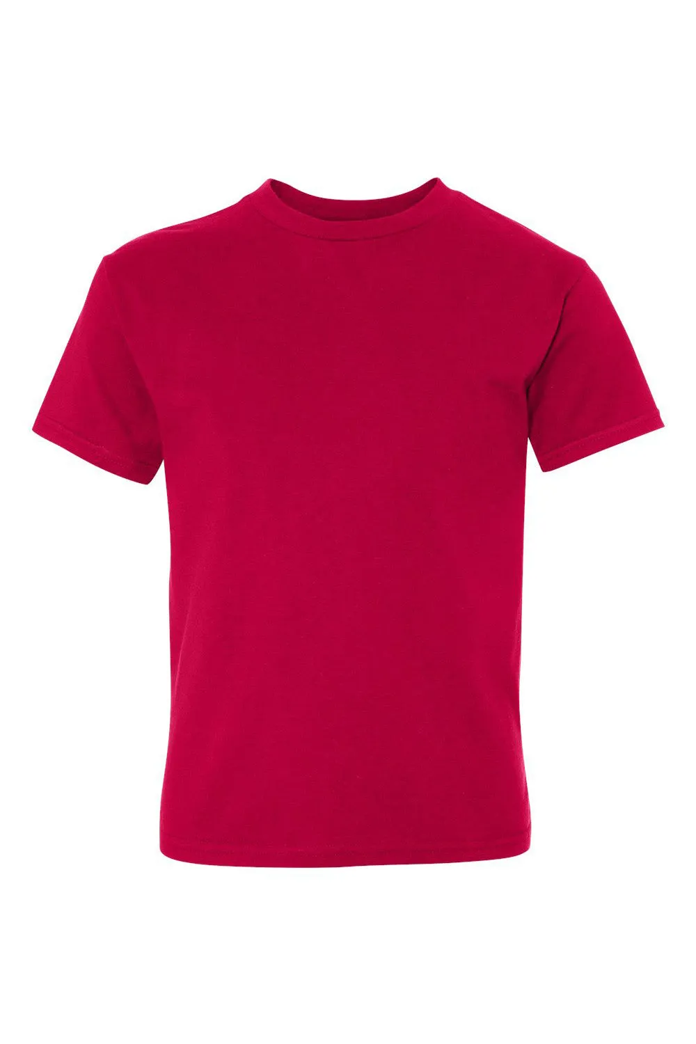 Hanes Youth Nano-T Short Sleeve Crewneck T-Shirt - Deep Red