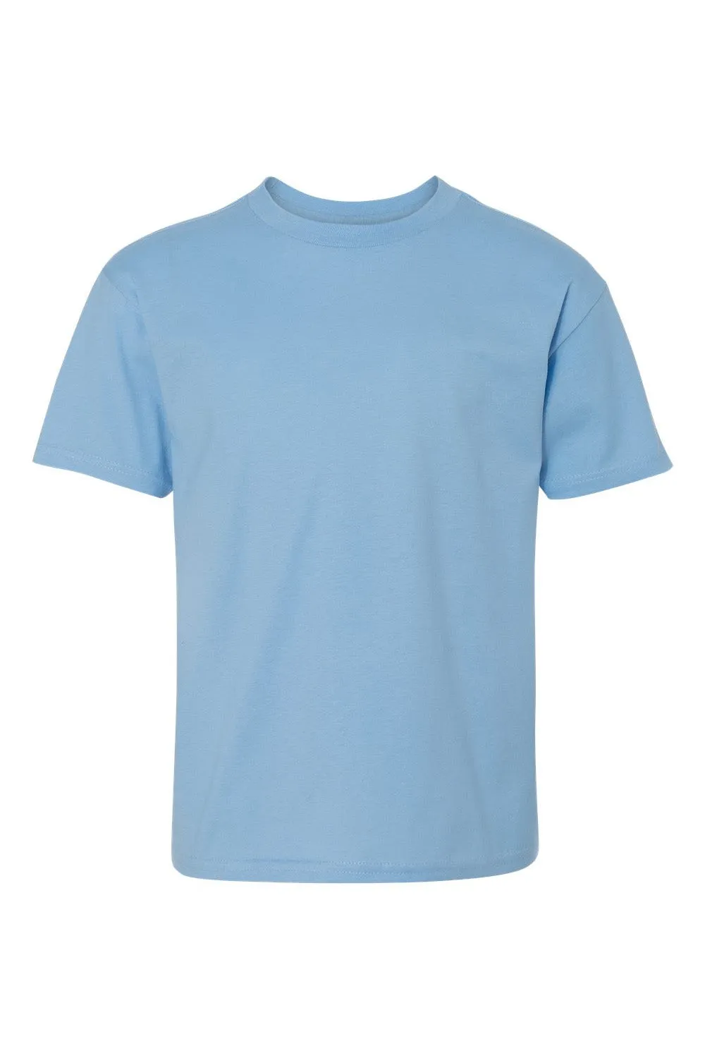 Hanes Youth Nano-T Short Sleeve Crewneck T-Shirt - Light Blue