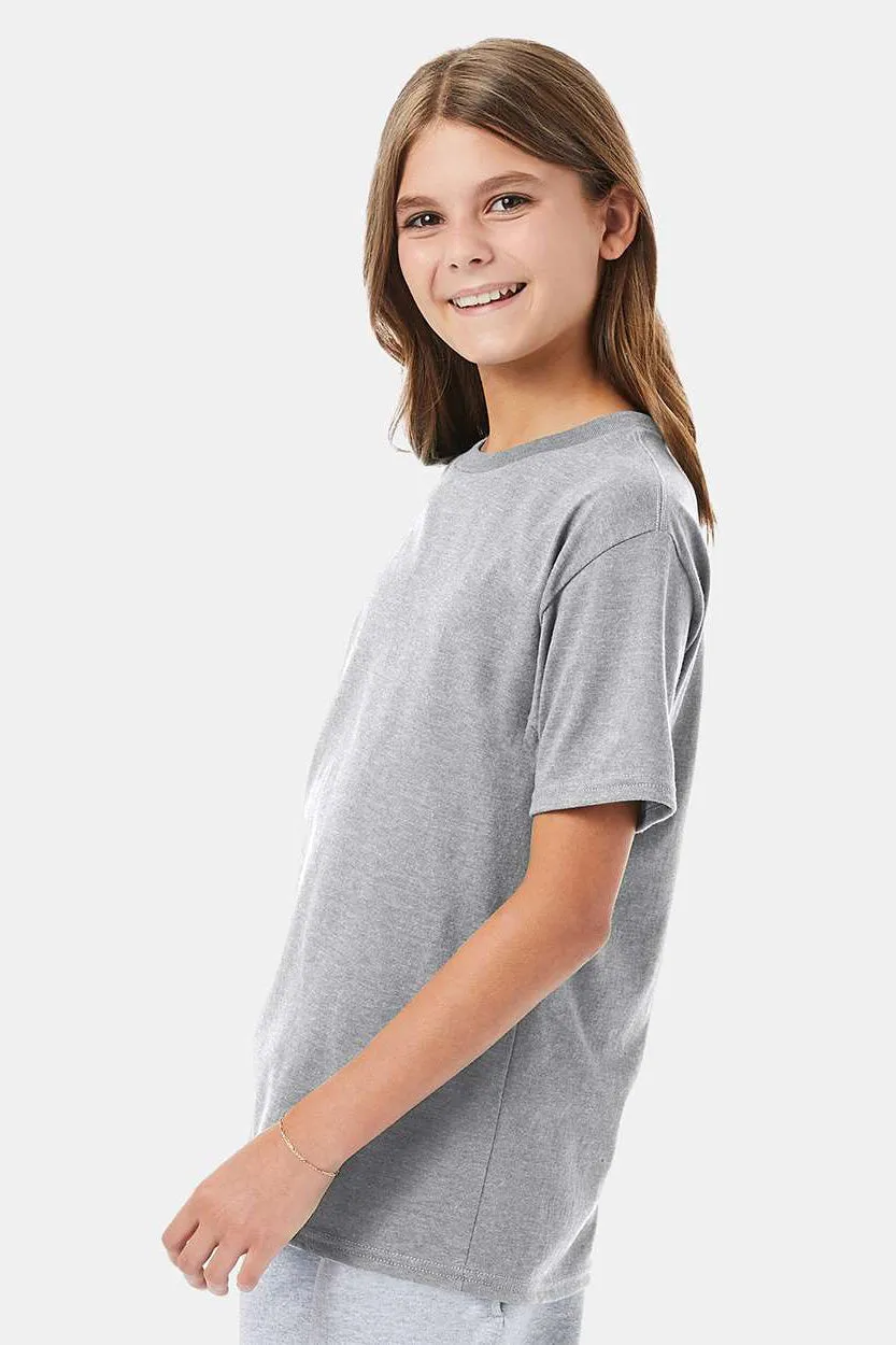 Hanes Youth Nano-T Short Sleeve Crewneck T-Shirt - Light Steel Grey