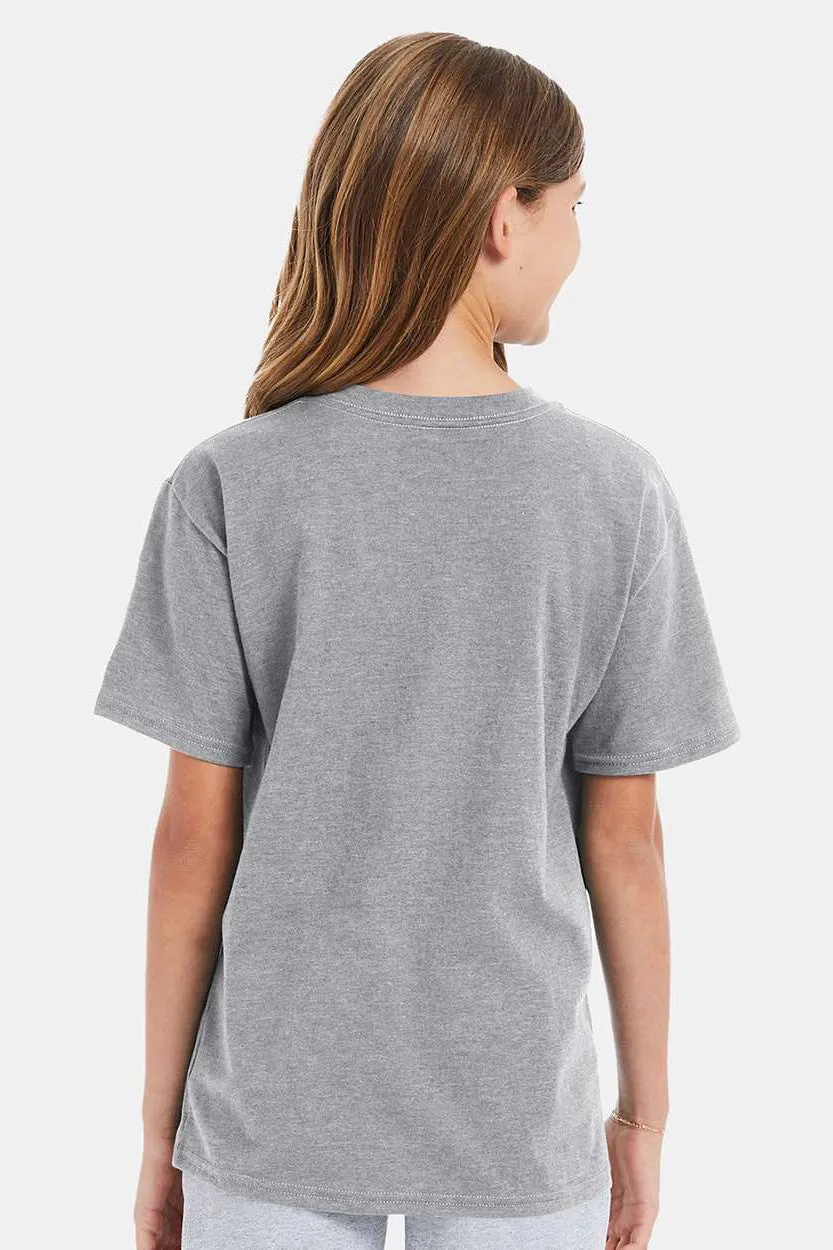 Hanes Youth Nano-T Short Sleeve Crewneck T-Shirt - Light Steel Grey