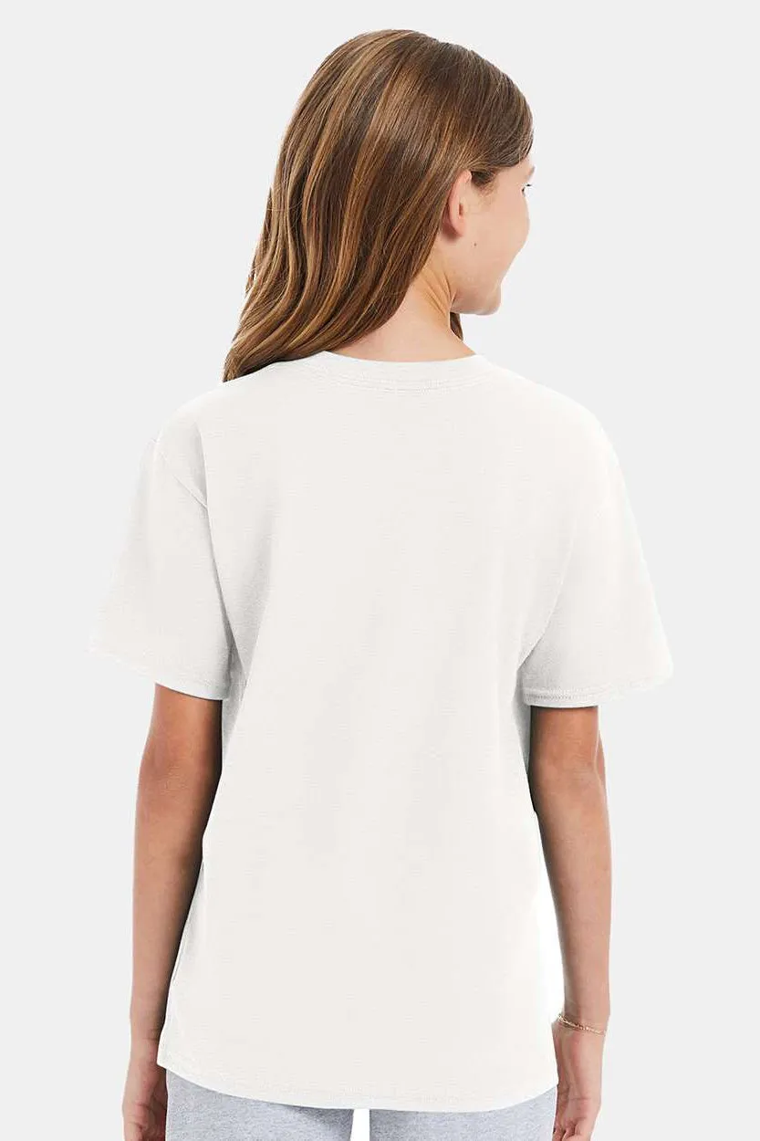 Hanes Youth Nano-T Short Sleeve Crewneck T-Shirt - White